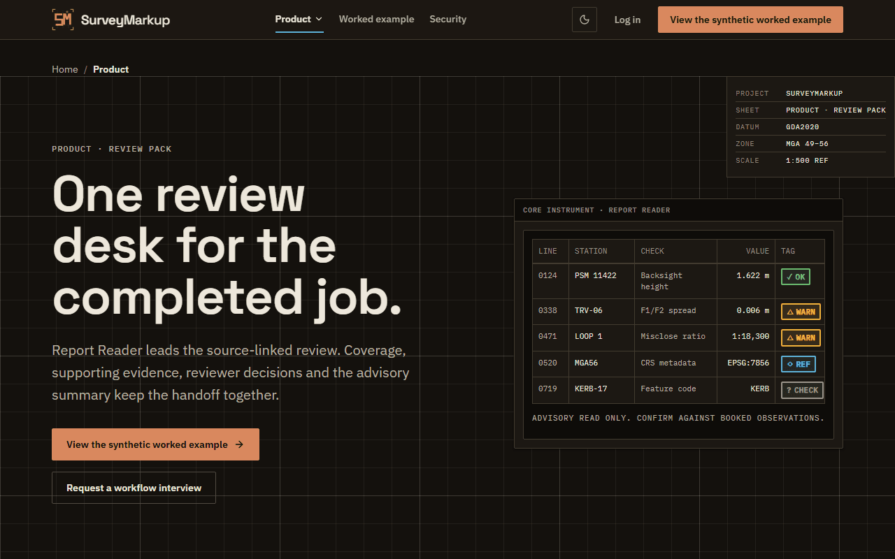 Synthetic preview of Project Review Pack